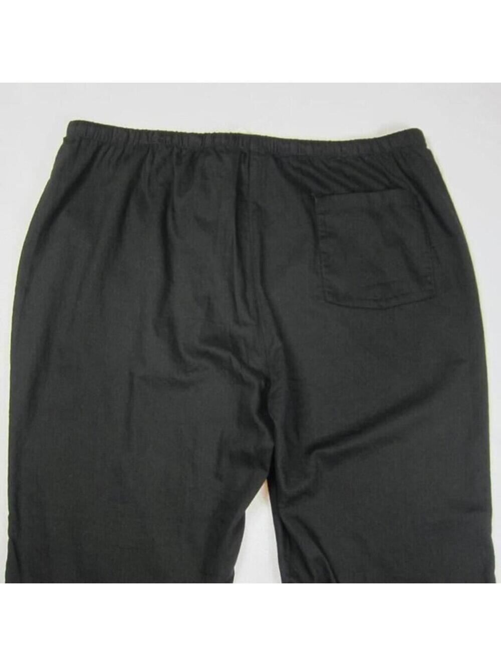 Eileen Fisher Womens XL Black Ankle Pants 100% Organic Cotton NEW WITH TAGS $178 - Picture 11 of 12